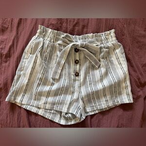 Sienna Sky High Waist Striped Shorts -